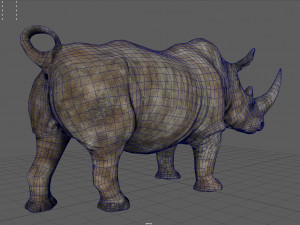 White Rhino Modelo 3D