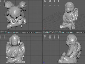 Angel with Candle Modelo 3D