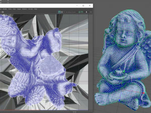 Angelo con candela Modello 3D