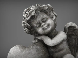 Angelo con cuore Modello 3D