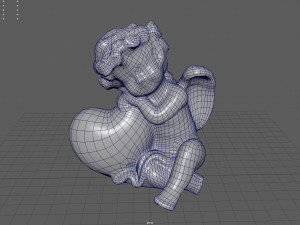 Angel with Heart 3D Model