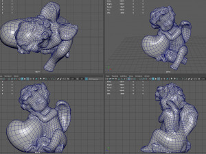 Angel with Heart 3D Model