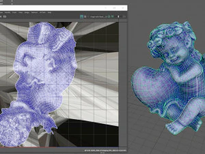 Angelo con cuore Modello 3D