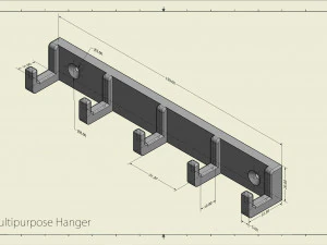 Multipurpose Hanger 3D Print Model