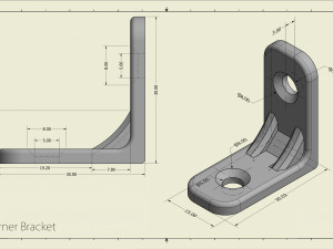 Corner Bracket 3D-printmodel