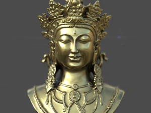 Busto della dea Tara Modello 3D