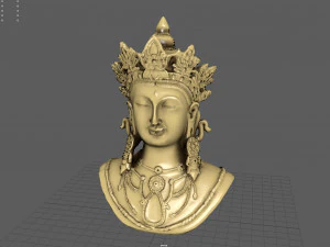 Busto della dea Tara Modello 3D