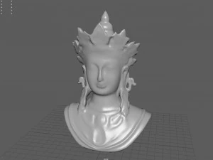 Busto della dea Tara Modello 3D