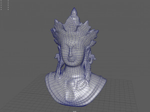 Goddess Tara Bust 3D 모델