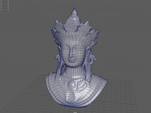 Busto della dea Tara Modello 3D