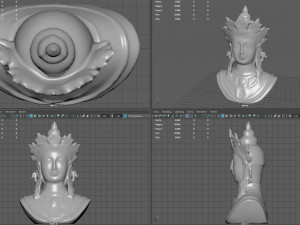 Goddess Tara Bust 3D 모델