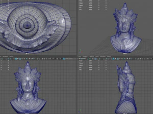 Busto della dea Tara Modello 3D