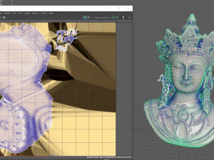 Busto della dea Tara Modello 3D