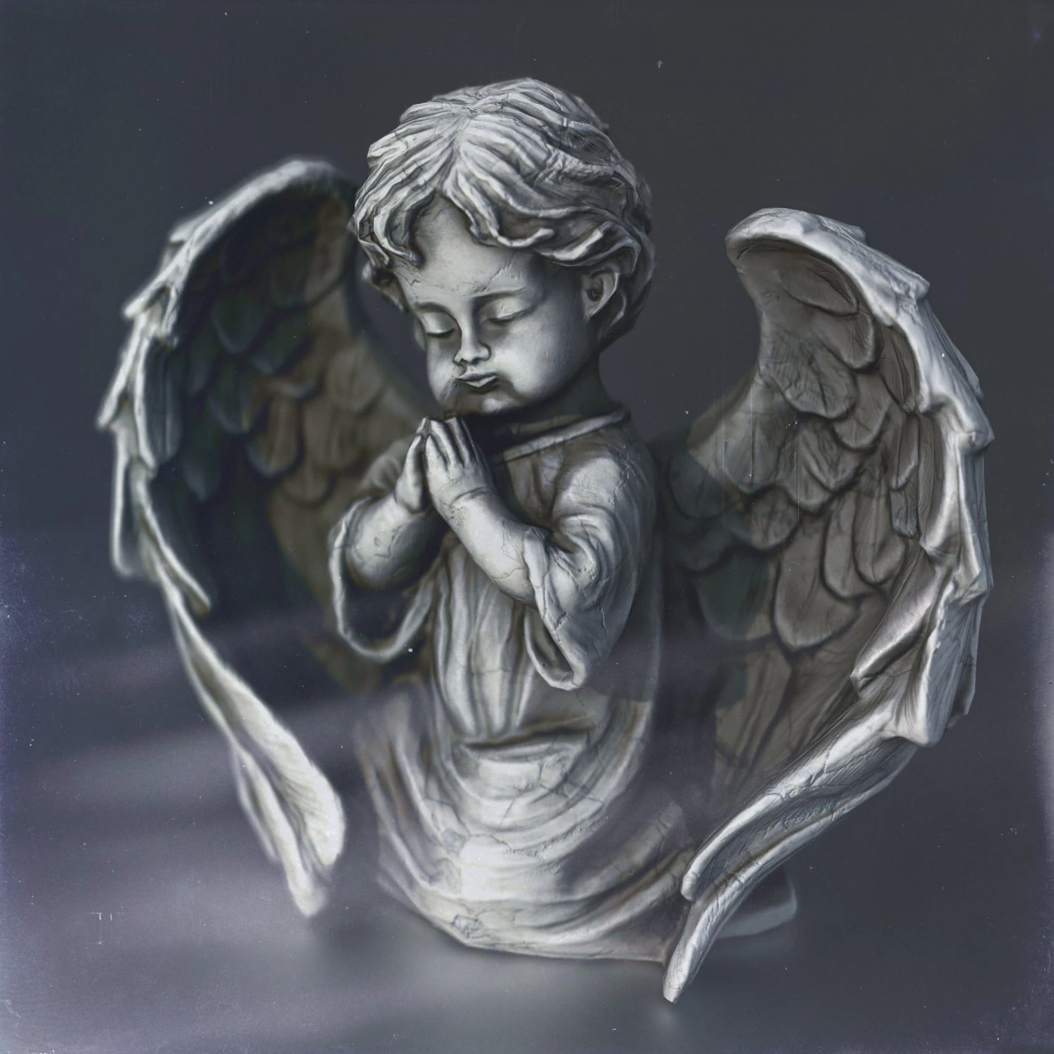 Angel Praying with Spread Wings 3D Model .c4d .max .obj .3ds .fbx .stl .blend 