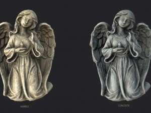 Kneeling Angel Statue Modèle 3D