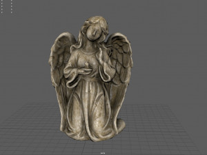 Kneeling Angel Statue Modèle 3D