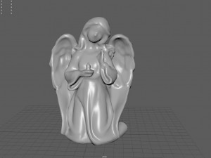 Kneeling Angel Statue Modèle 3D
