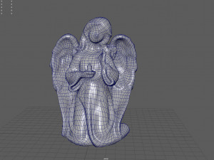 Kneeling Angel Statue Modèle 3D
