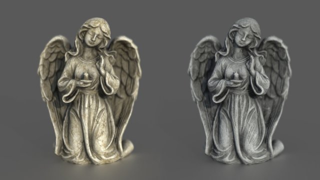Kneeling Angel Statue Modèle 3D .c4d .max .obj .3ds .fbx .stl .blend 