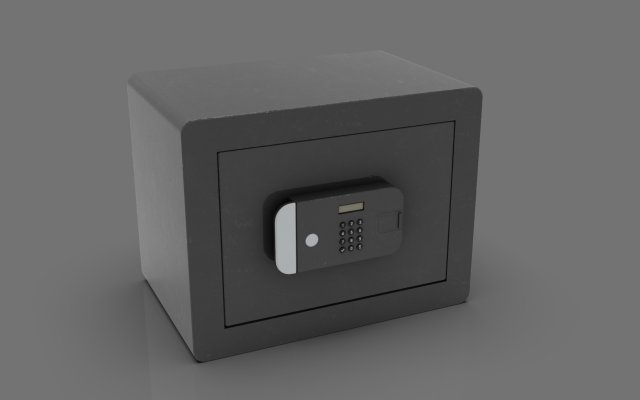Safe Box 3D 모델 .c4d .max .obj .3ds .fbx .stl .blend 