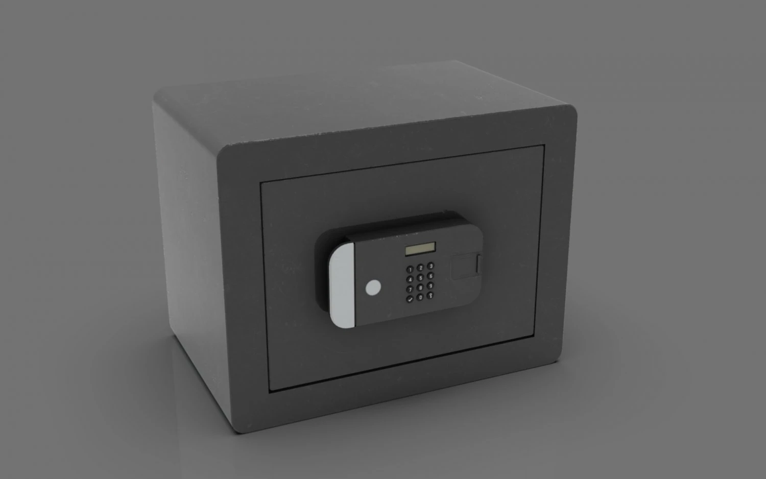 Safe Box 3D Model .c4d .max .obj .3ds .fbx .stl .blend