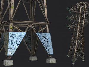 Linea elettrica Modello 3D