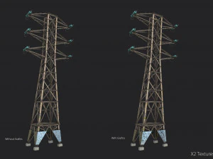Power Line 3D Model