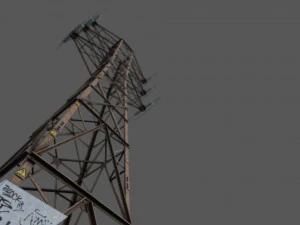 Power Line 3D Model