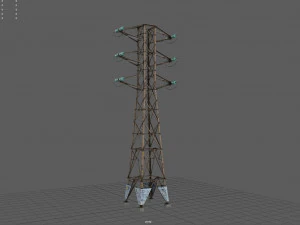 Power Line 3D Model