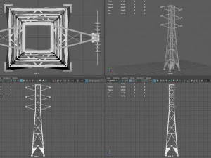 Power Line 3D Model
