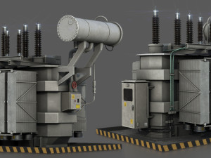 Power Transformer 3D Model