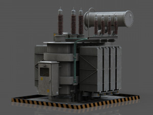 Power Transformer 3D Модель