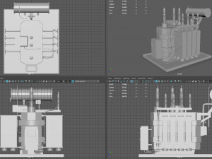 Power Transformer 3D Модель