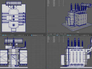 Power Transformer 3D Модель