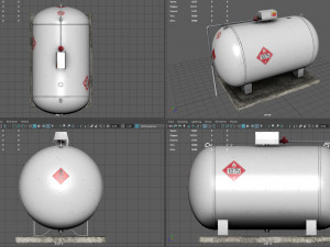 Gas Tank Modello 3D