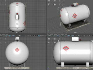 Gas Tank 3D Model