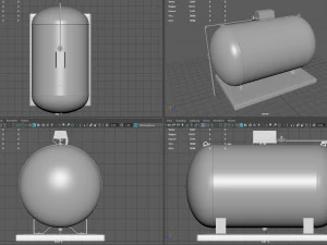 Gas Tank 3D Model