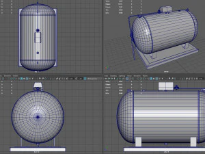 Gas Tank 3D Model