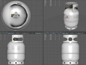 Propane tank cylinder 3D Model