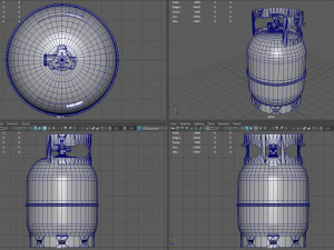 Propane tank cylinder 3D Модель