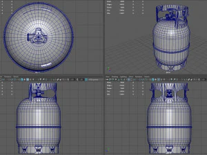 Propane tank cylinder 3D Model