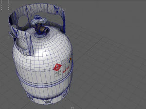 Propane tank cylinder 3D Model