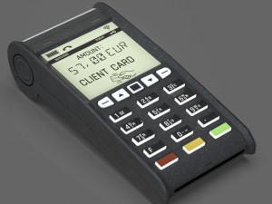 Credit Card Terminal 3D Model