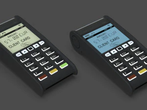 Credit Card Terminal 3D Model