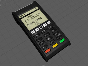 Credit Card Terminal 3D Model