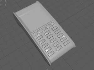 Credit Card Terminal 3D Model