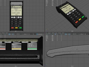 Credit Card Terminal 3D Model