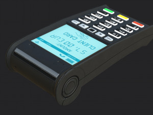 Credit Card Terminal 3D Model