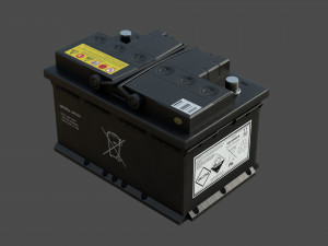 Car Battery Model 3D
