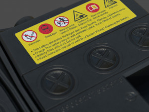 Car Battery Model 3D